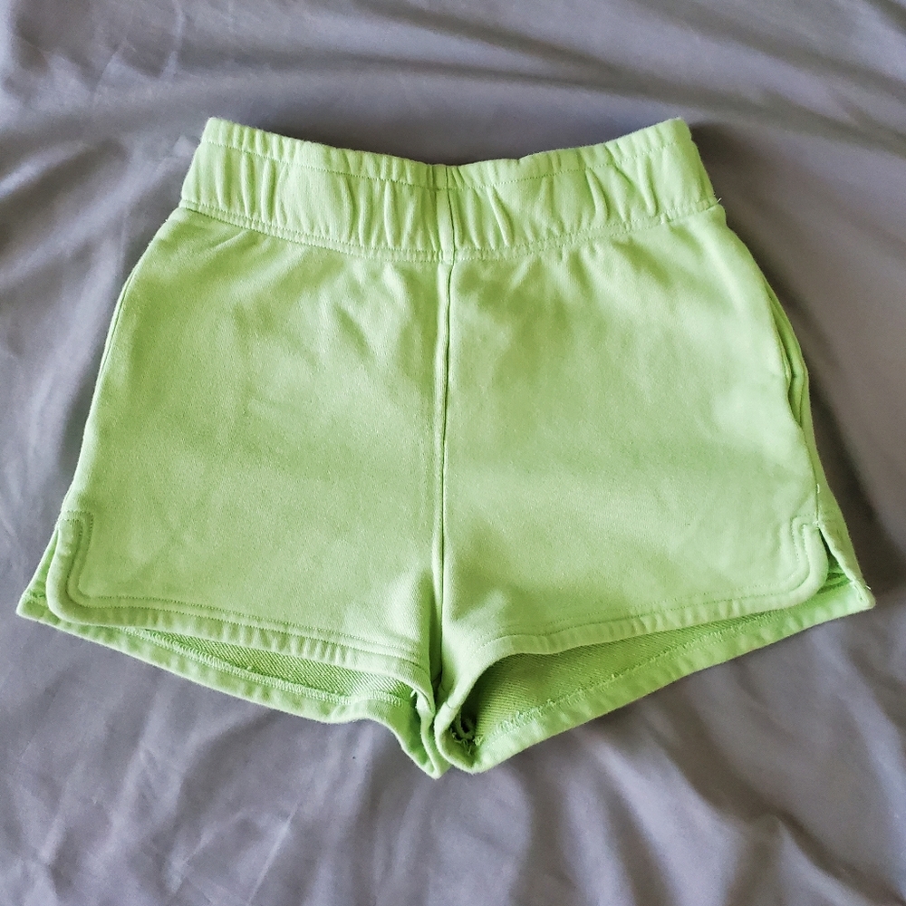 🍋 The Vintage Shop Soft Green High Waist Lounge Shorts